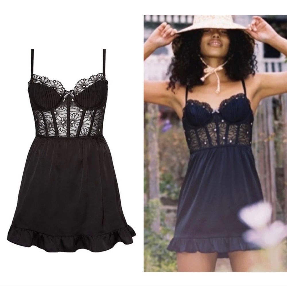 For Love & Lemons Lilou Embroidered Dress